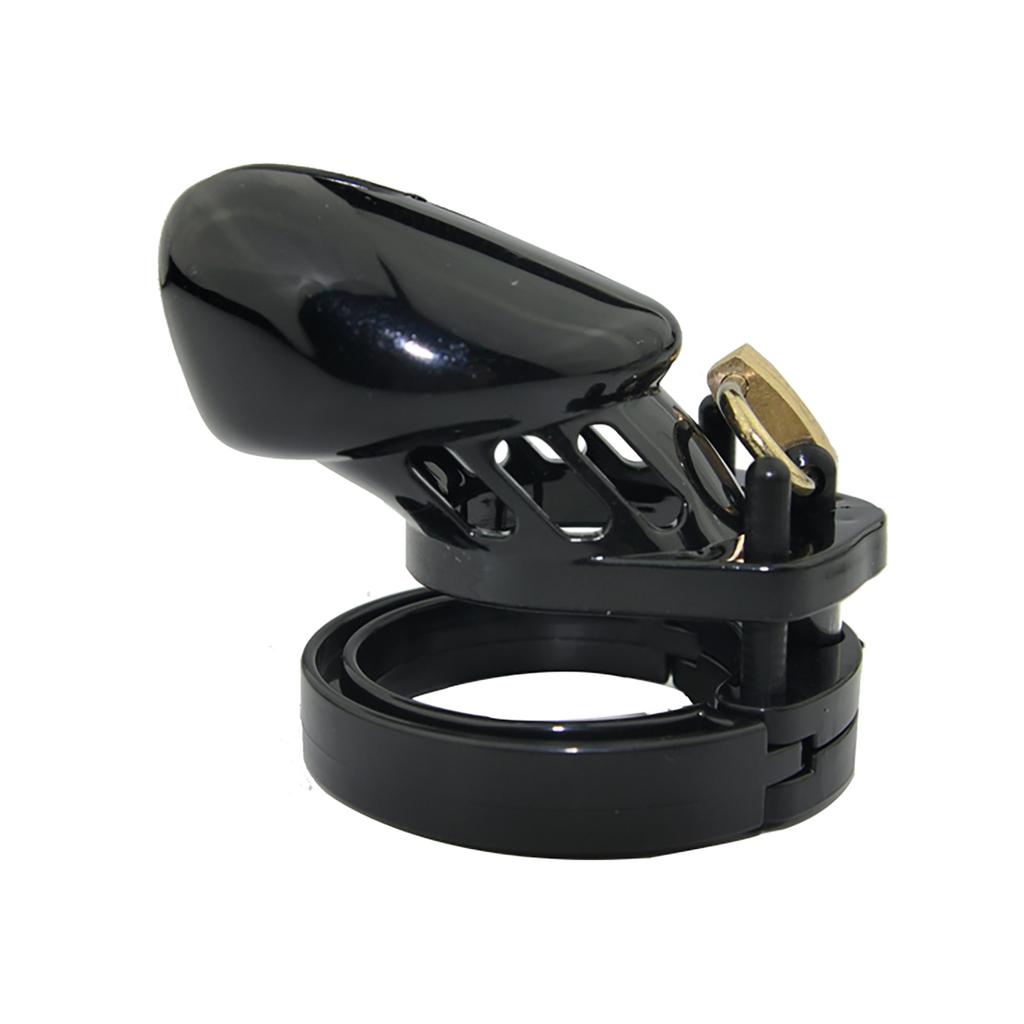 Plastic Urethra Chastity Lock with 5 Snap Ring Penis Bondage Adult Men's Chastity Cage Cock Restriction BDSM Abstainer Sextoys