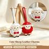 2027 Lunar New Year Goat Pendant Durable Pu Sheep Bag Keychain Decor For Handbags Backpacks Gift For Friends
