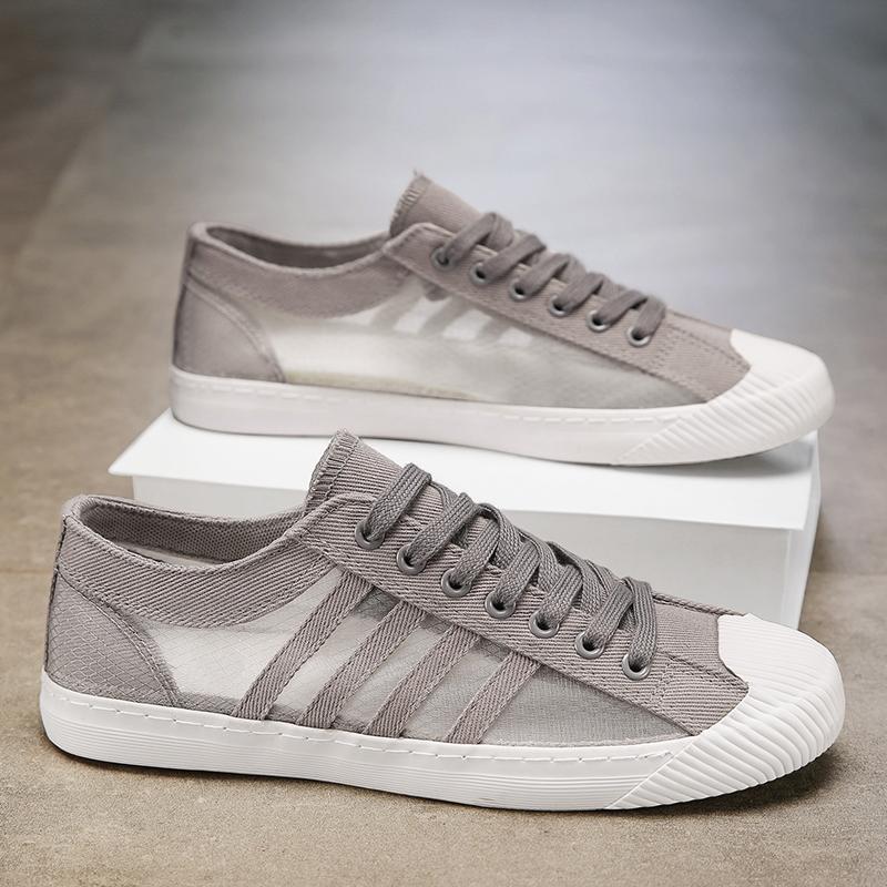 Men Sneakers Casual Shoes Skateboarding Men Flat Brand Canvas Shoes Breathable Non-slip Driving Tennis Sports Shoes