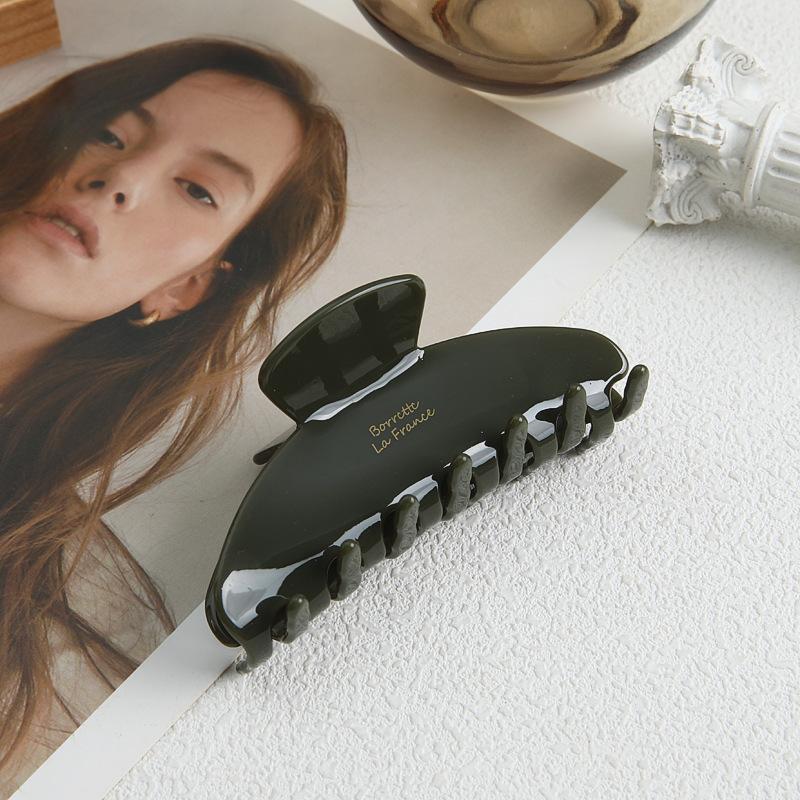 Gold Standard Morandi Color Hairpin, Simple High-Grade Acetic Acid Grab Clip, Back Of Head Hair Disc, Shark Clip