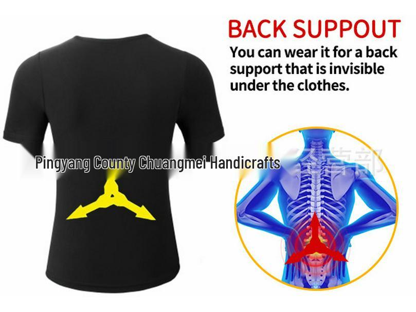Men's Plus Size Fitness Shapewear Sweat-Inducing Short Sleeve Bodysuit