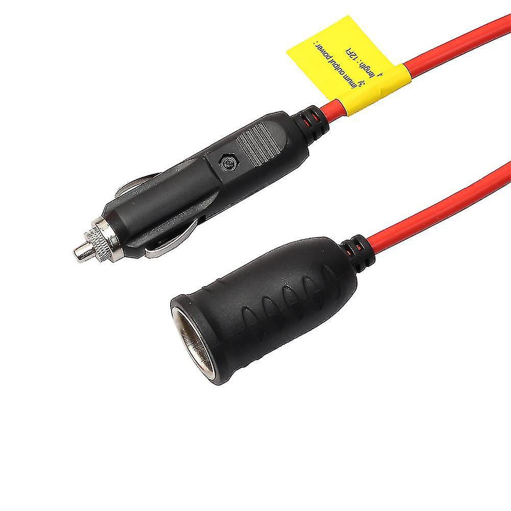 

12v 12ft Foot Heavy Duty Extension Cord With Cigarette Lighter Plug 3.5m Plastic
