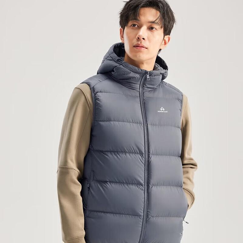 Pioneer Camp Men s Hooded Duck Down Vest M