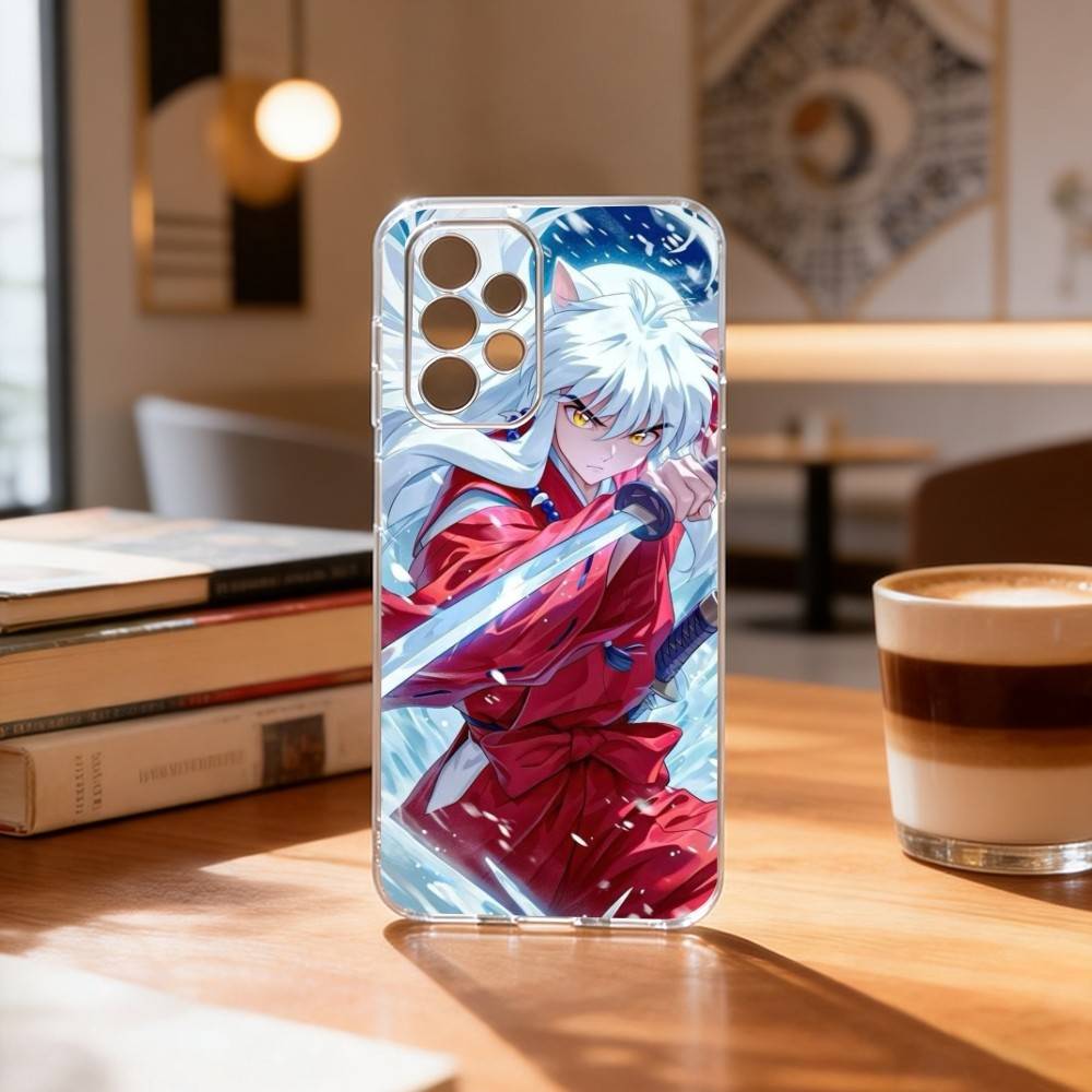 

Inuyasha Silhouette Red Katana Anime Phone Case Transparent Silicone Soft For Samsung S25,S24,S21,S22,S23,S30,Ultra,S20,Plus,Fe Samsung S23plus5G