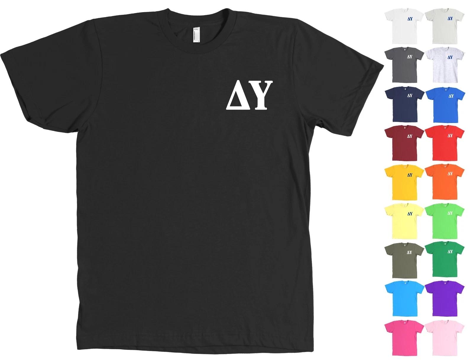 Delta Upsilon Fraternity Chest Letters Bella + Canvas T Shirt DU Tee 2XL