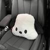 Cute Black and White Dog Car Winter Waist Support Pillow
