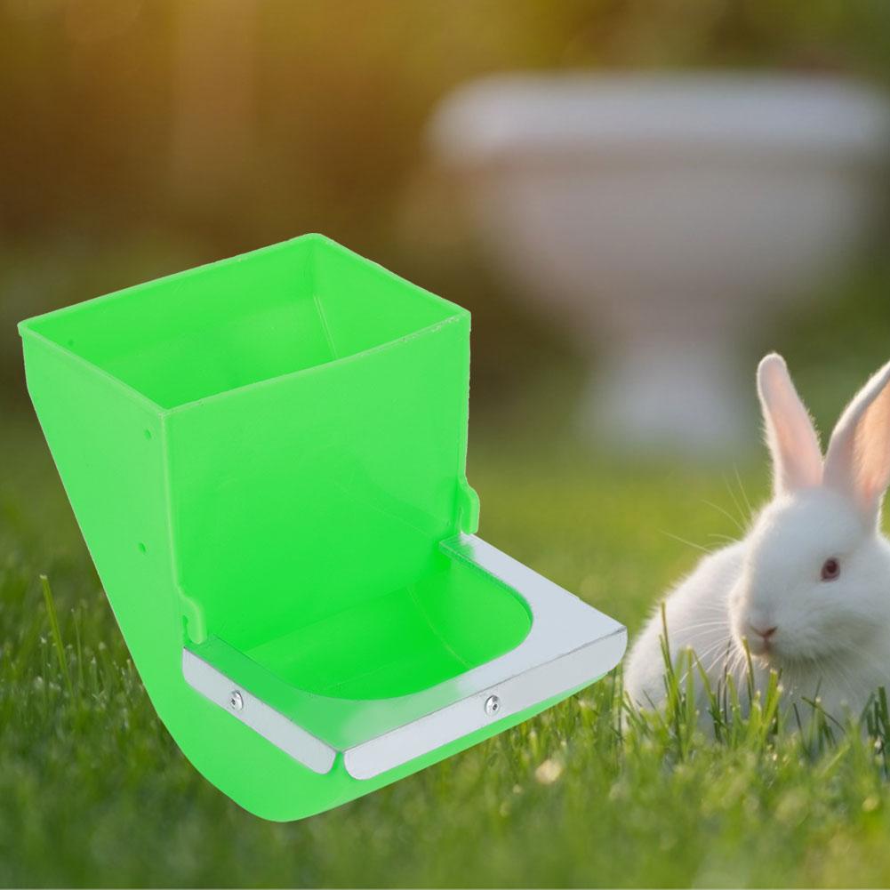 2Pcs 13.5cm Rabbit Food Feeding Bowl Trough Feeder Rabbits Breeding Equipment Tools
