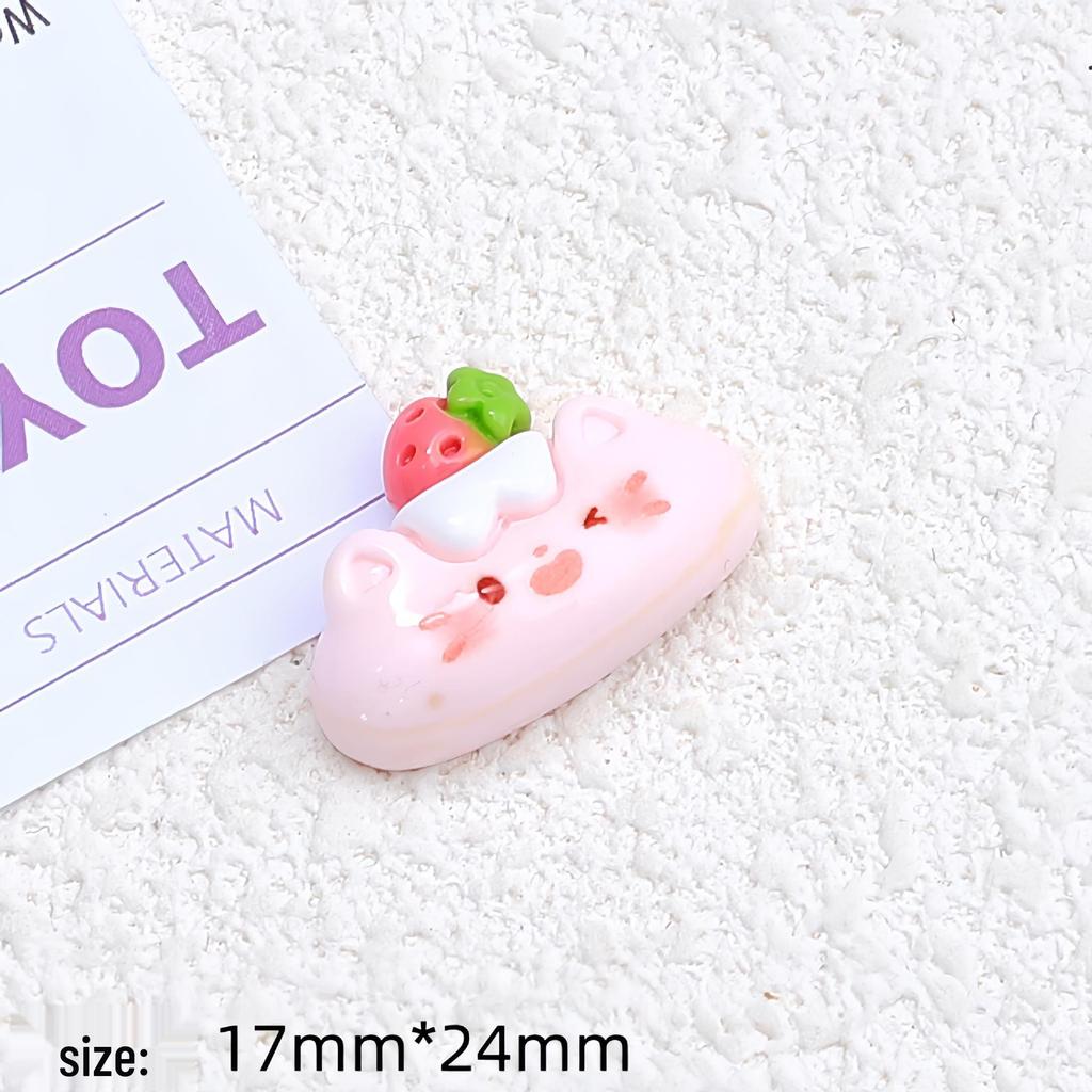 Glossy Cartoon Kitty Resin Shoe Buckle & Hair Clip DIY Accessory