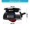 4Pcs 360 Degree Rotation Sticky Pulley Adhesive Casters Wheel with Brake Appliance Rollers Small Appliance Sliders