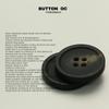 Four-Eye Black Button Resin Button Versatile Trench Coat Suit Jacket Button Men'S And Women'S Clothes Decorative Flat Button