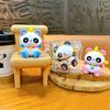 Doll Walking Bag Car Key Ring Panda Bag Pendant Creative Cartoon Cute Keychain  Small Gift