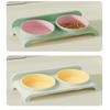 Food Feeders Pet Cat Double Bowls Feeder Adjustable Height Cats Dogs Drinker Water Bowl Dish Elevated Feeding Kitten Supplies