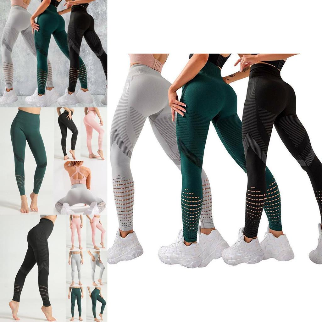 Stilvolle nahtlose Yogahose für Damen mit hohem Bund für ultimativen Komfort und Halt