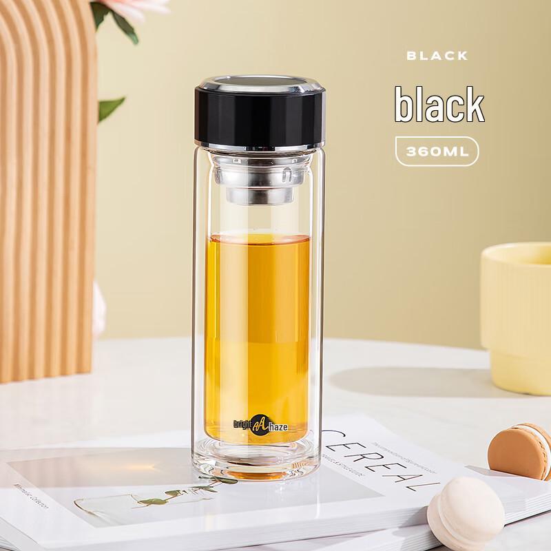 Mingxia Double-Layer Heat-Resistant Glass Tea Infuser Bottle