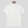 INCERUN Men Mockneck Summer Short Sleeve Solid Casual Skinny T-shirts Tee