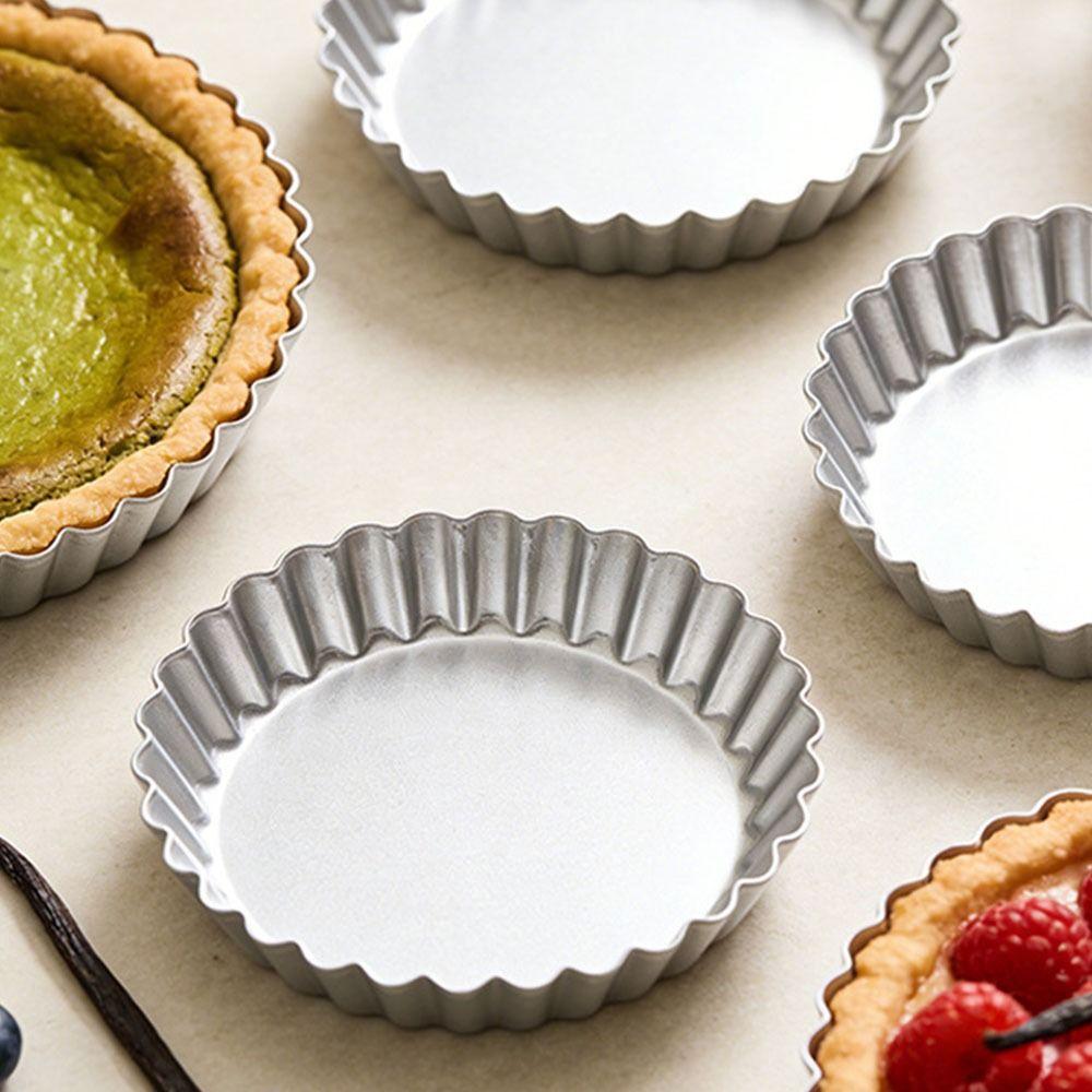 Nonstick Pizza Baking Pan Edge-patterned Tart Pan Easy Clean Egg Tart Molds  Pastry Making