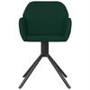 Dining Chairs 2 Pcs Swivel Dark Green Velvet