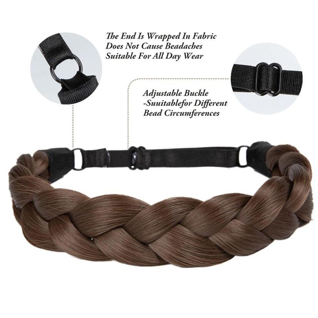 Adjustable Braided Hairband Headband for Effortless Stylish Hairstyles Hair Accesories Headwear for Weddings and Parties