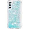 Compatible with Samsung Galaxy A54 5G Case Glitter Cute Clear Phone Case Floating Quicksand Shockproof Protective Bumper Soft TPU Case for Samsung