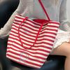College-style Letter-shaped Tote Bag A Casual Large-capacity Bag