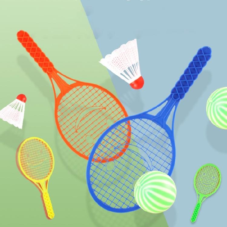 Kids Plastic Sports Racket Safe Toy Tennis Racket Set Badminton Racket Set For Hand Eye Coordination