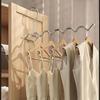 Multi-function Stainless Steel Coat Hanger Portable Simple Clotheshorse Folding Clothes Hanger