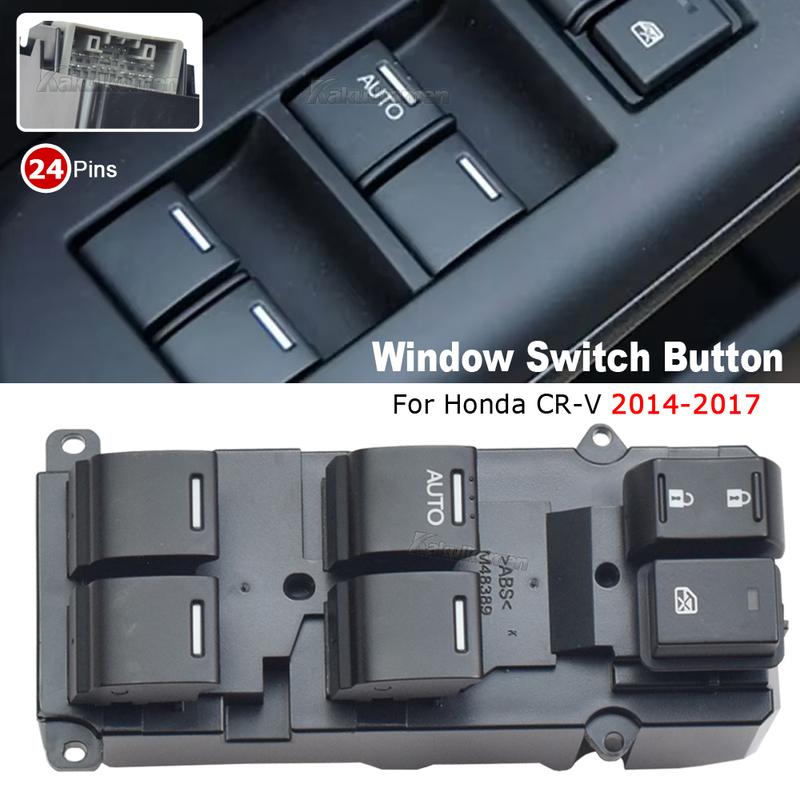 35750-T0A-H11 Front Left Driver Side Master Power Window Switch Control Button 24 Pins For Honda CR-V CRV 2014 2015 2016 2017