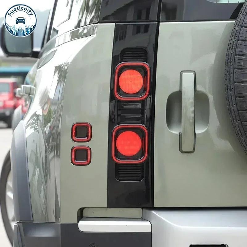 Exterior Car Accessories For Land Rover Defender 90 110 130 -2026 ABS Blackened Car Rear Lamp Shade Light Cover Trim