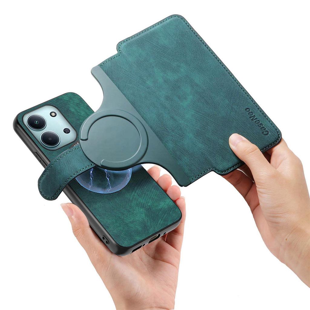 CASENEO MW-03 Detachable Wallet Case For Xiaomi Poco C85 4G (171mm)/Redmi 15C 4G (Global) (171mm) Leather + TPU Phone Cover