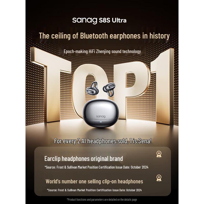 SANAG S8S Ultra Open-Ear AI Sport Bluetooth Headset