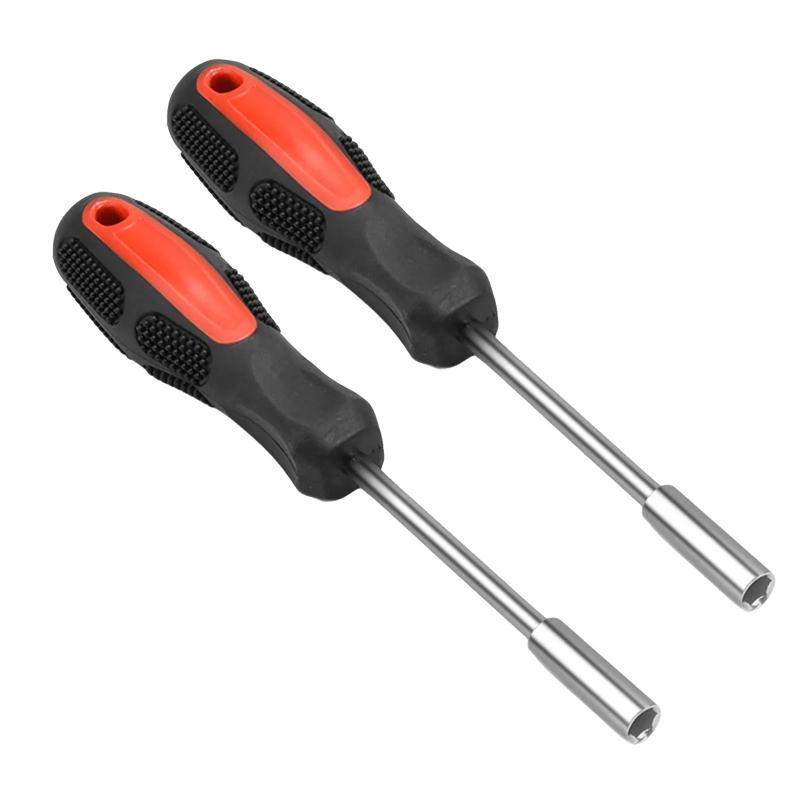 2Pcs/set Screwdriver Handle Hexagonal Screwdriver Handle Multifunctional Bit Holder Comfortable Handle Repair