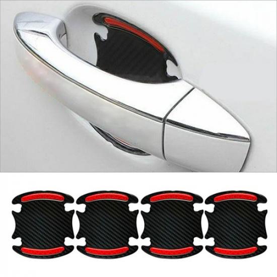 4Pcs Car Door Handle Bowl Protector Cover Accessories Trims Anti Scratch Sticker