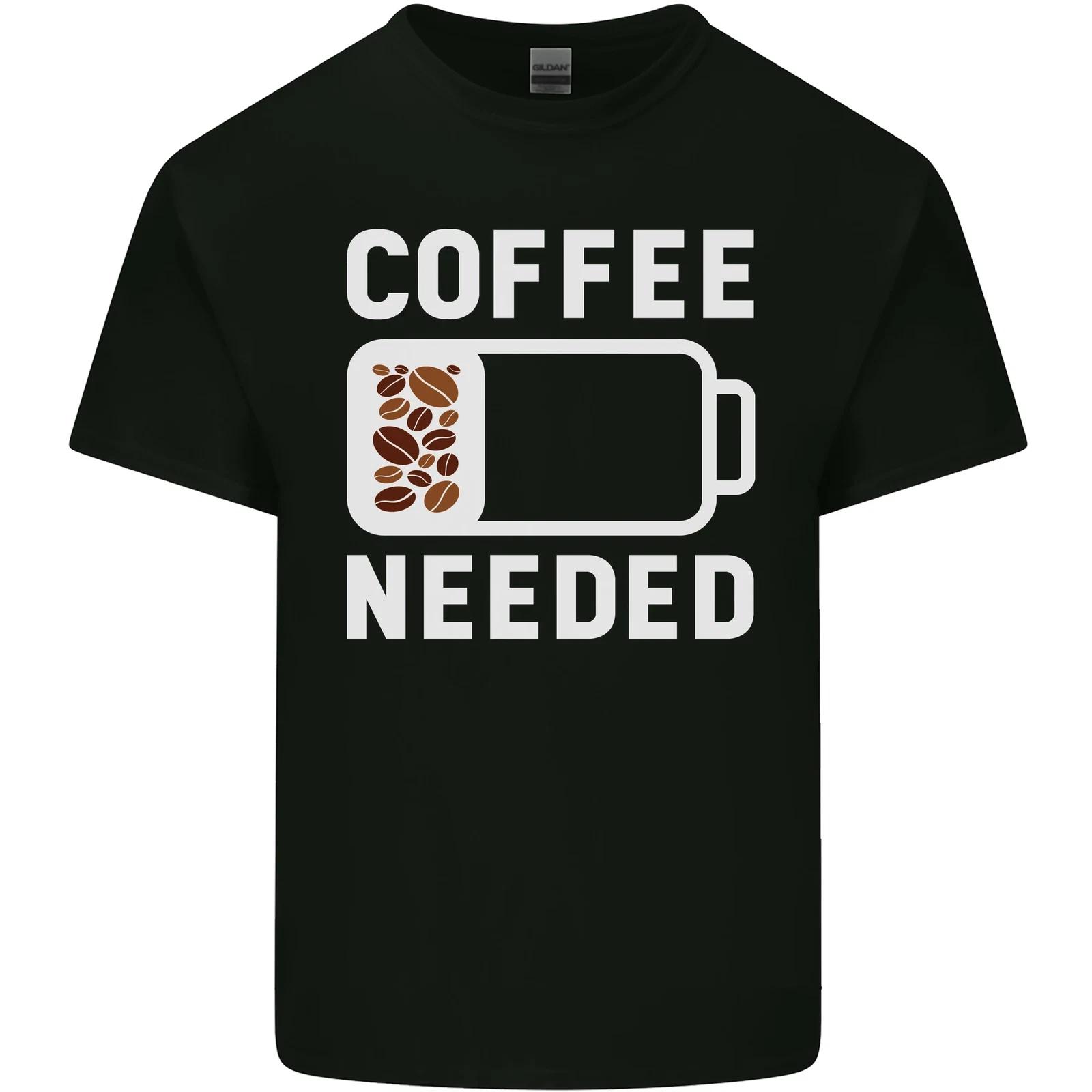 Coffee Needed Funny Addict Kids T-Shirt Childrens S