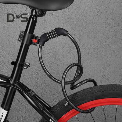 Bike Cable Lock with 5 Digits Shear-Resistant PVC Coating Universal Anti-Theft Security Protection Bicycle Scooter Safety Lock