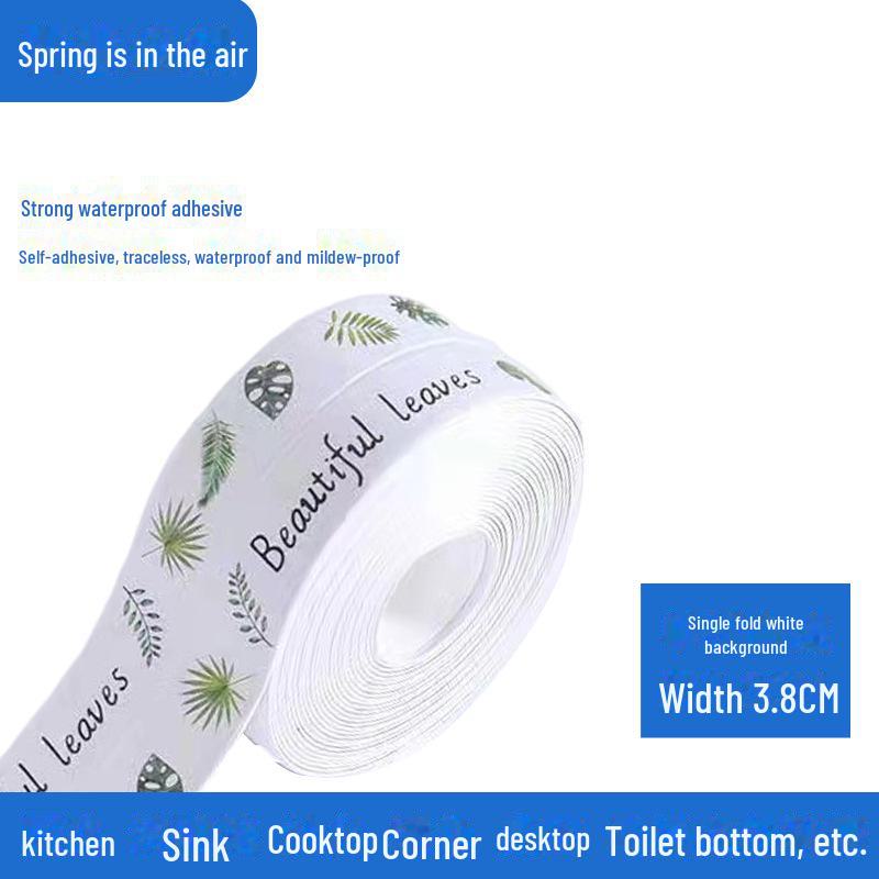 

Водостойкие и устойчивые к плесени самоклеящиеся наклейки для швов на кухнях и в ванных комнатах. 3.2m Roll with Transparent Packaging