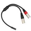 3.5mm 1 8 to XLR Microphone Cable Professional Balanced Dual XLR Male to 3.5mm Female Stereo Cable 1.0ft