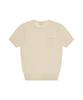 Siyajyu Sikn2188 Fluid Pocket Short Sleeve Knit_Skin Beige