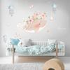 Tapeta na tapetu Nový roztomilý růžový věnec Medúza Nálepka na stěnu Dětské pokoje Ložnice Dekorace do obývacího pokoje