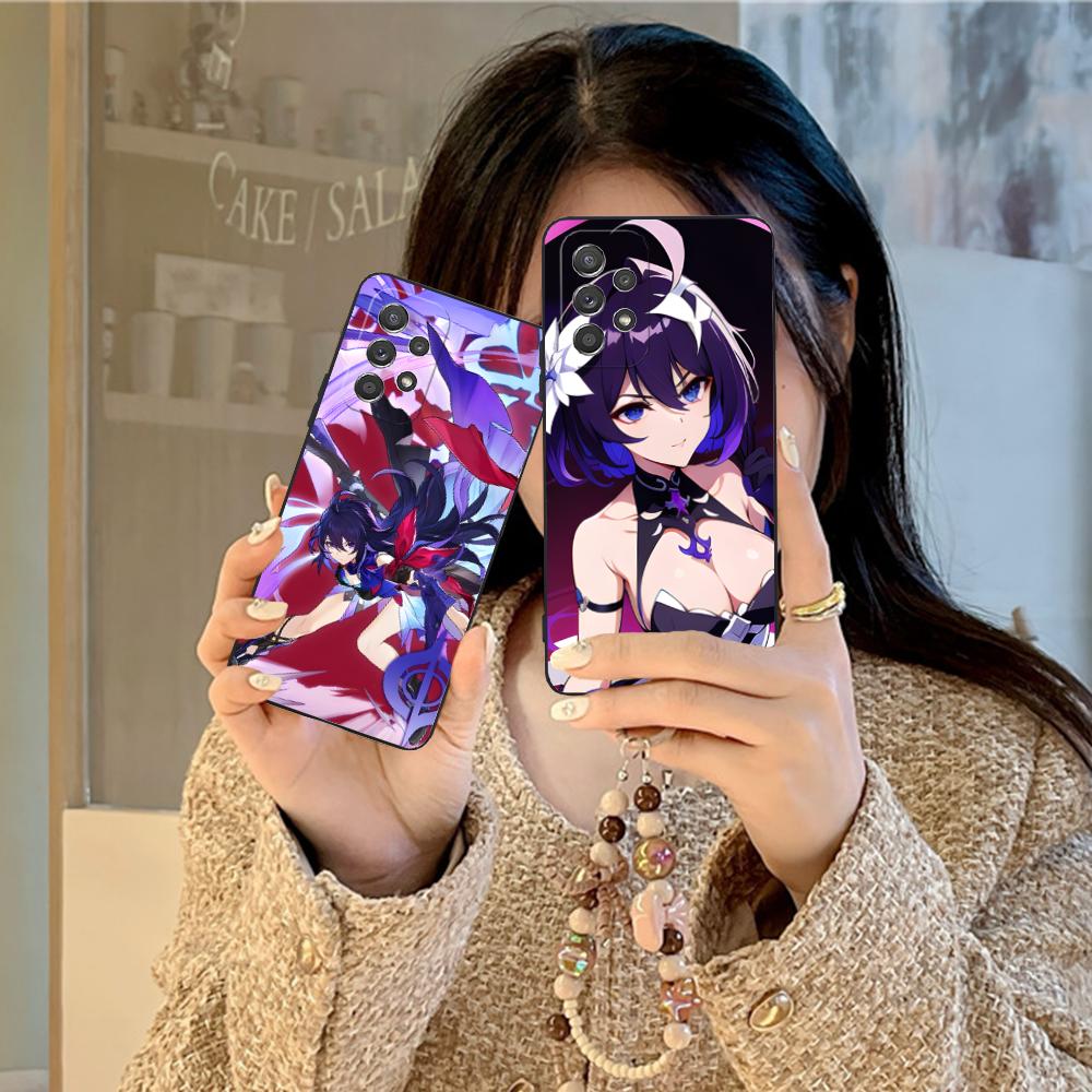 HSR Seele Matte TPU Mobile Phone Case for Samsung Galaxy M55 54 42 35 34 33 32 23 22 15 14 13 12 F55 5G Colorful Cover