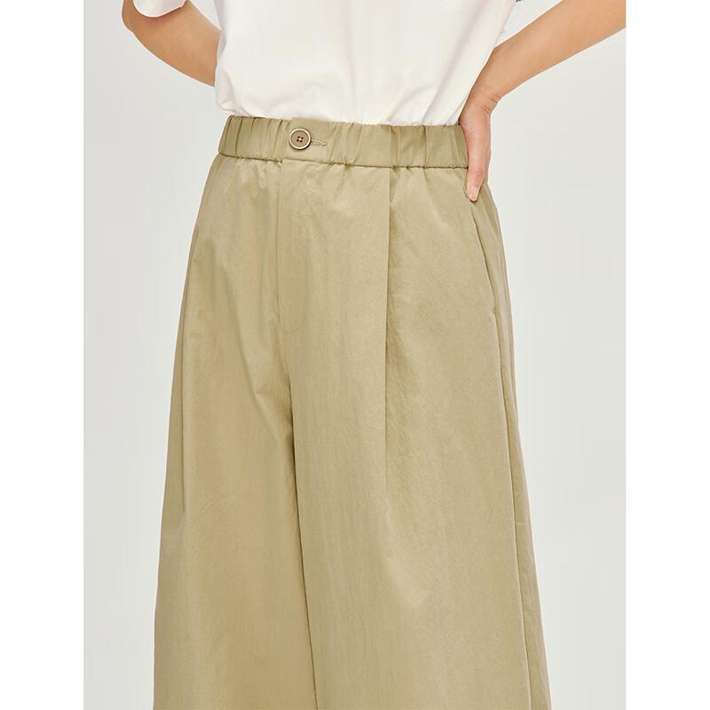 INMAN Women's Elastic Waist Wide-Leg Balloon Pants