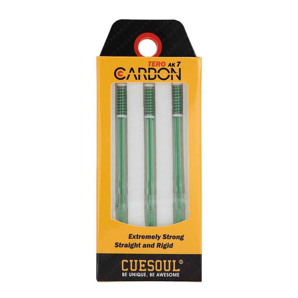 Cuesoul TERO System AK7 Carbon Dart Shaft with Telescopic Set of 3 A/B(S)/C/D(M)/E/F(L)/G/H Built-in Shaft, (CS-AK7+6TH53)