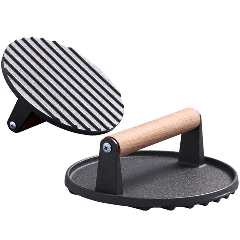 Eisen Burger Smasher Hitzebeständige Fleischpresse Langlebige Grill Bacon Presse BBQ
