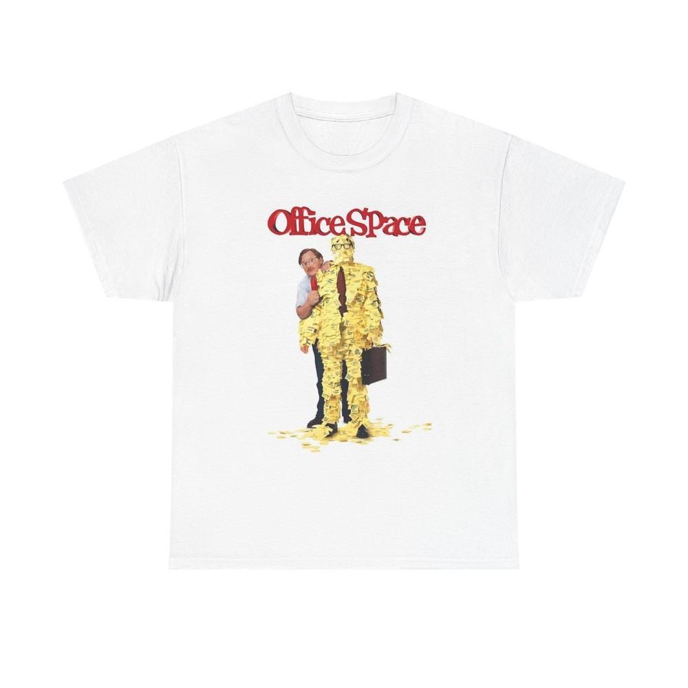 Офисное пространство Рубашка Ретро Постер 90-е Фильм Унисекс Плотный Хлопок Футболка S
