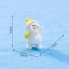Mini Statuina di Natale in Resina con Carini Disegni di Babbo Natale e Pupazzo di Neve Perfetta per Paesaggi in Miniatura Decorazione da Scrivania per la Casa