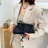 Bag Women's Spring and Summer New Trendy Fashion Crocodile Pattern Underarm Bag Indentation Crescent Shoulder Bag Oblique Span Bag