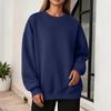 Women's Casual Drop Shoulder Neck Sweatshirt