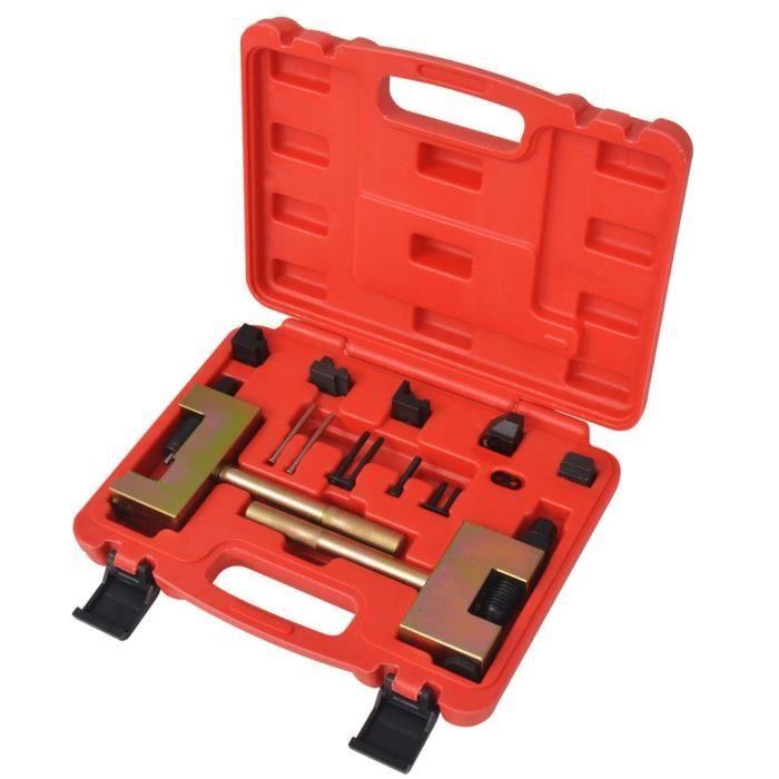 VidaXL Kit d'outils de rivetage de chaînes de distribution Mercedes