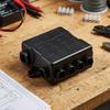 Multi Circuit Fuse Box for 12V/24V Applications 5 Way Power Protection with Secure Mounting Holes and Enhanced Safety Features