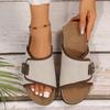 Fashion Female Shoes On Sale 2024 New Open Toe Women's Slippers Summer Rome Mixed Colors Outdoor Casual Beach Flat Large Size Slippers