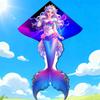 Pearl Mermaid Princess Cartoon Kite for Kids